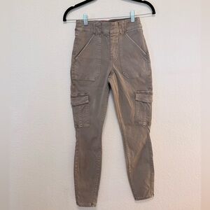 Spanx Stretch Twill Cargo Pant Sage Small